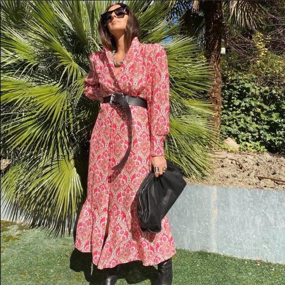 ZARA Printed Midi Dress 🍒 - Picture 7 of 15